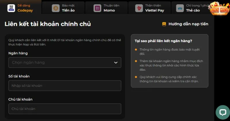 Giới thiệu 3 Cách nạp tiền Debet